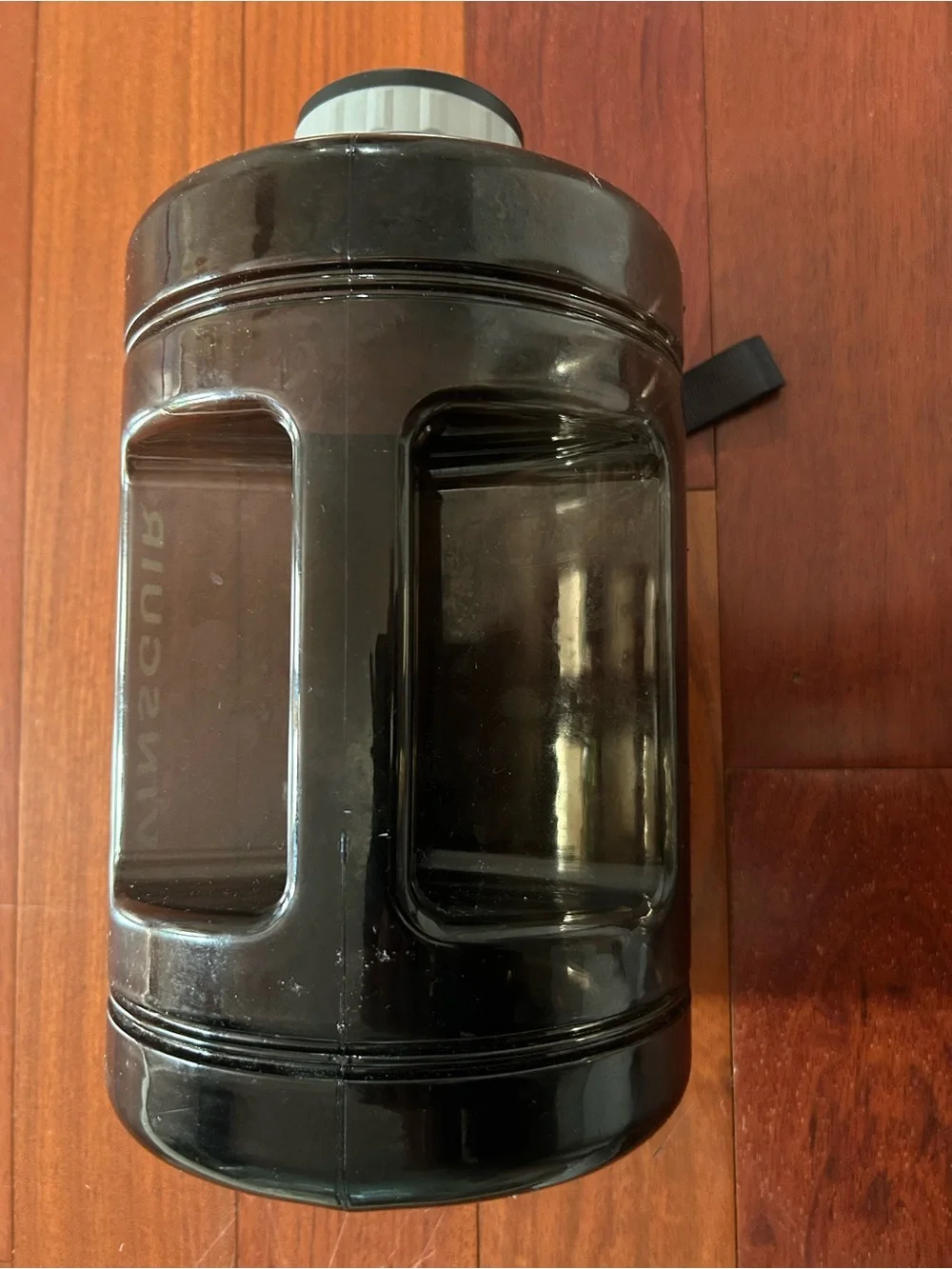 VINSGUIR Water Bottle (Motivational Time-Marker- Smoke Black